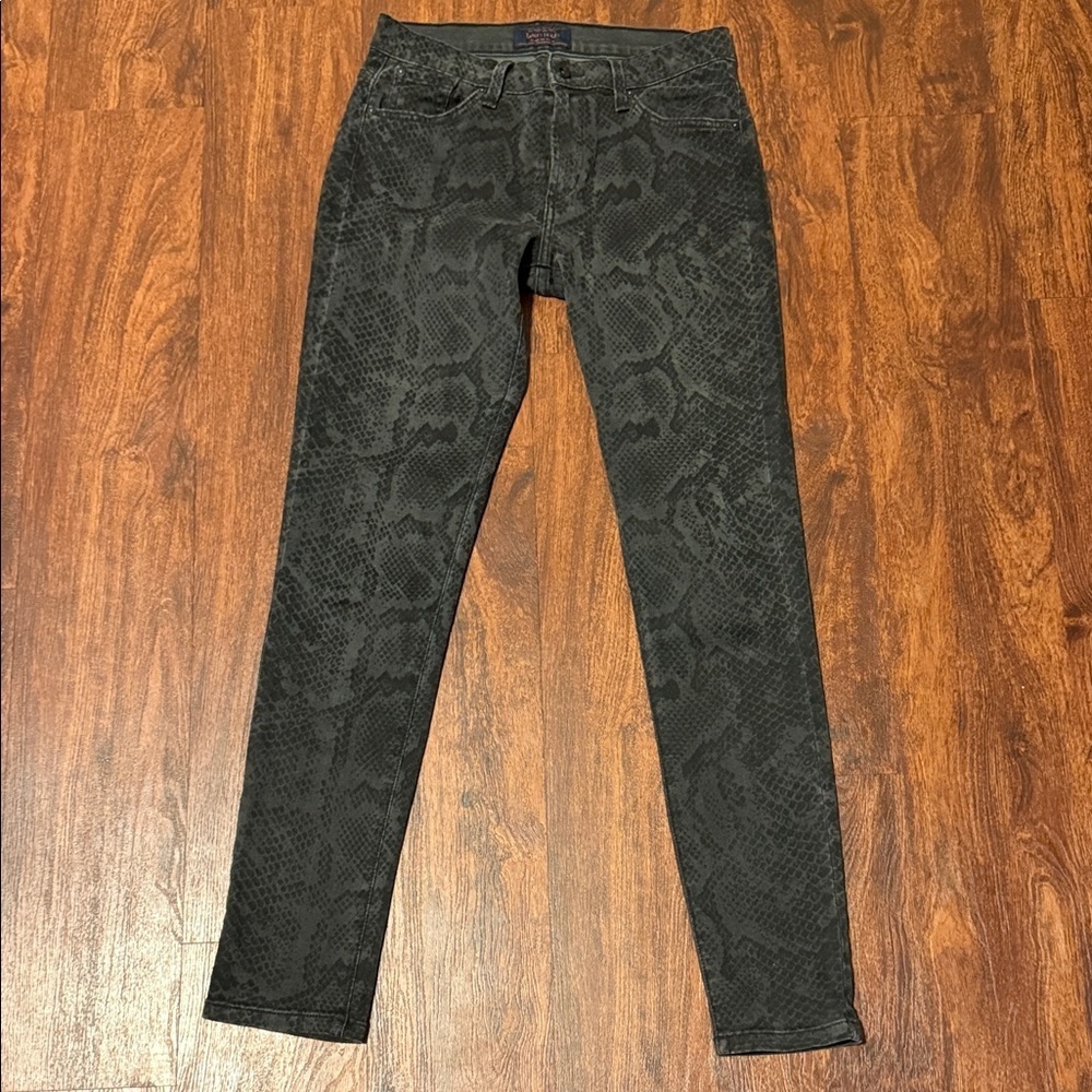 James Jeans Black Snake Print Skinny James Twiggy Jeans